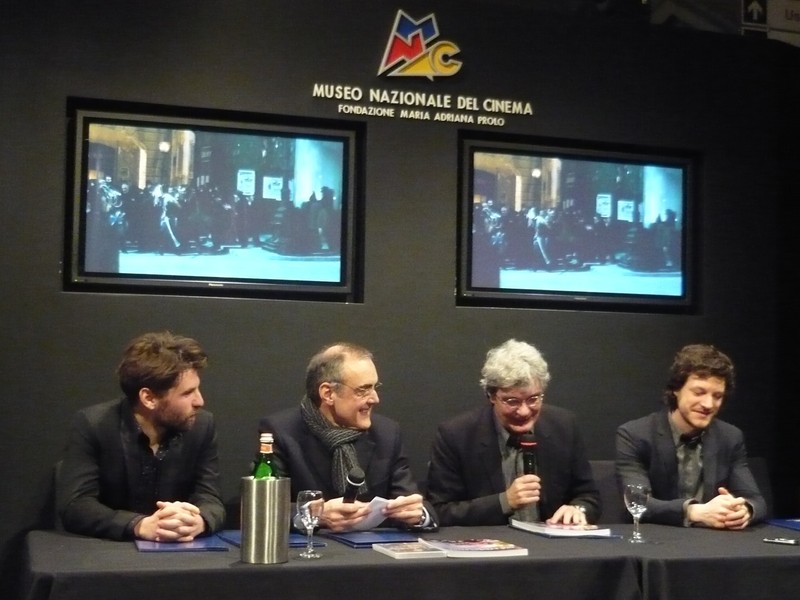 Al Museo del Cinema presentazione mostra Noi credevamo... con Luigi Pisani, Alberto Barbera, Mario Martone e Andrea Bosca 
