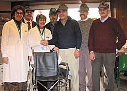 GLI ALPINI DI SAMONE ALL’OSPEDALE “FATEBENE FRATELLI” DI MILANO – FERRARO Gianni