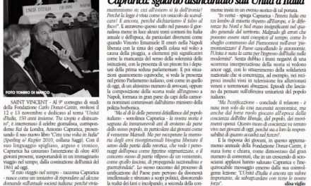 CAPRARICA: SGUARDO DISINCANTATO SULL’UNITA’ D’ITALIA- di VIGLIO Elisa
