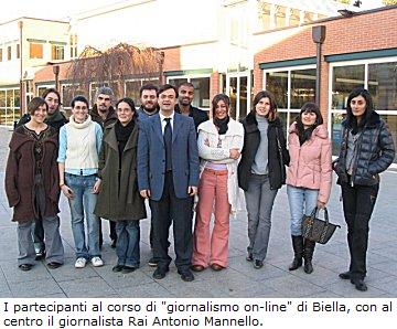 A “CITTÀ STUDI” DI BIELLA IL CORSO DI “GIORNALISMO ON-LINE”-Febbraio 2007