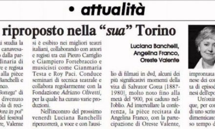 SALVATOR GOTTA VERRA’ RIPROPOSTO NELLA SUA “TORINO”- di VIGLIO Elisa