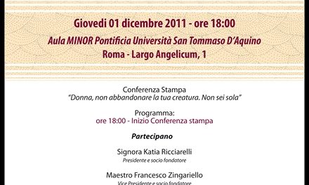 “DONNA, NON ABBANDONARE LA TUA CREATURA. NON SEI SOLA”