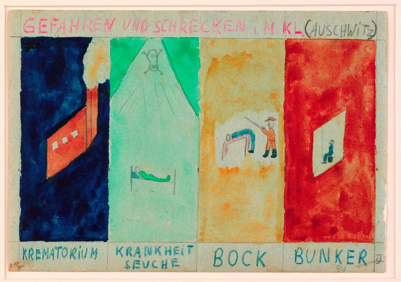 Disegno di Thomas Geve, Museo della Resistenza, Torino