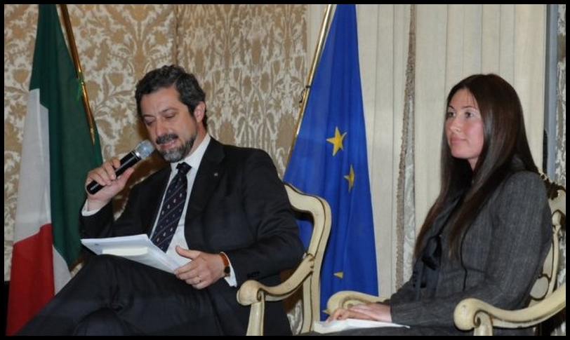 Il senatore Pierfrancesco Gamba e Paola Chiesa