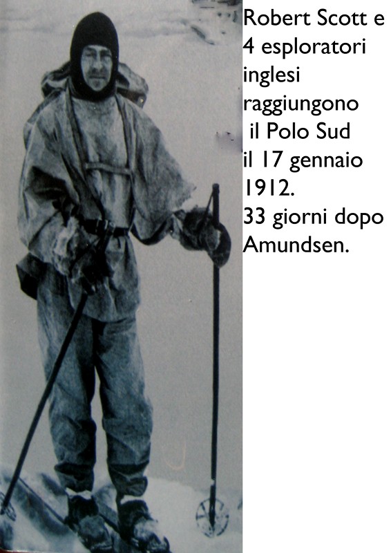 l'esploratore Robert Scott al Polo Sud