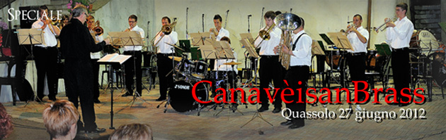 AL DEBUTTO  I  GIOVANI  MUSICISTI  “CANAVÈISANBRASS”-FERRARO Gianni