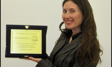 A PAOLA CHIESA IL PRIMO PREMIO “GIUSEPPE SCIACCA” SEZIONE SCIENZE STORICHE-BRUNA ROSCO Principia