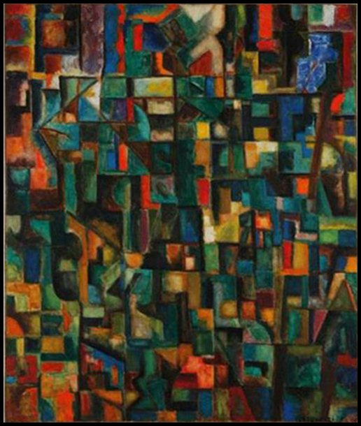 Un'altra delle opere esposte del pittore Enzo Brunori