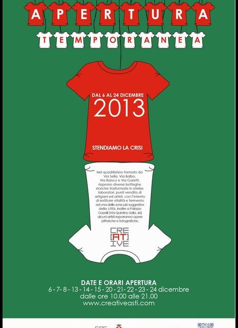 DAL 6 AL 24 DICEMBRE “APERTURA TEMPORANEA” AD ASTI-FERRARO Gianni