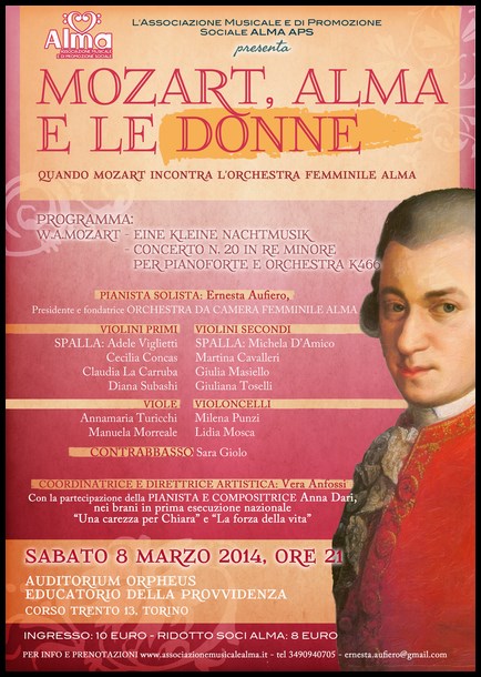 La locandina della serata