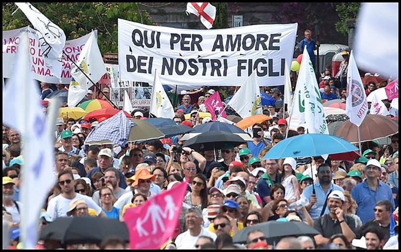 UN MILIONE IN PIAZZA, PORTATORI DI UNA DIFFERENTE ANTROPOLOGIA-Marina Scarrone