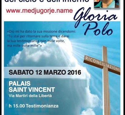 GLORIA POLO, LA VITA OLTRE LA MORTE – Martina PRAZ