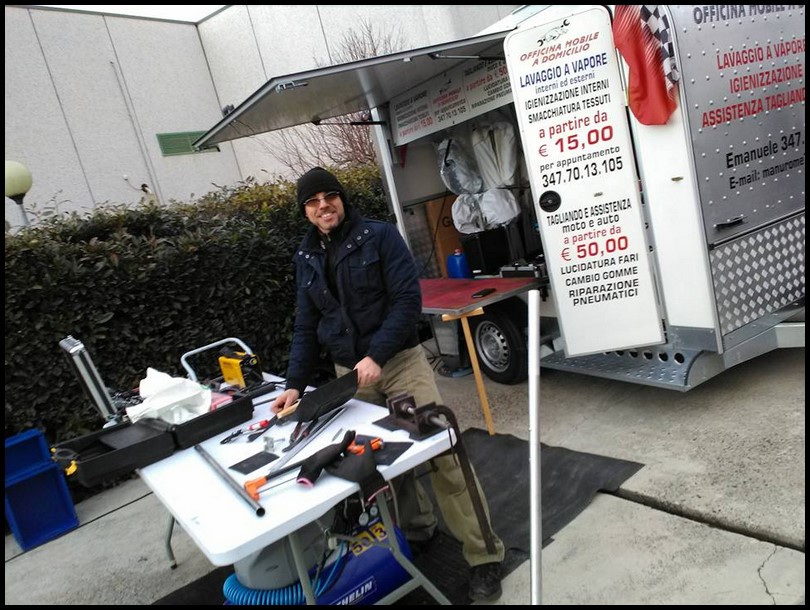 EMANUELE ROMEO E LA  SUA OFFICINA  MOBILE – Viviana VICARIO