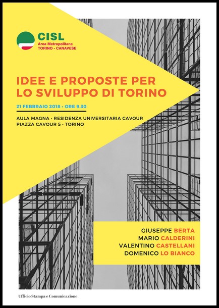 LO BIANCO (CISL): “TORINO, SERVE UN DIBATTITO PUBBLICO SU LAVORO E SVILUPPO ” – Antonino CALANDRA